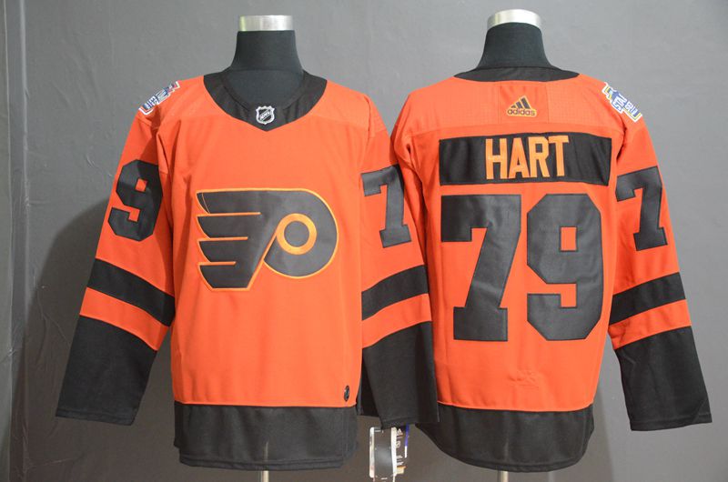 Men Philadelphia Flyers #79 Hart Orange Adidas Third Edition Adult NHL Jersey->philadelphia flyers->NHL Jersey